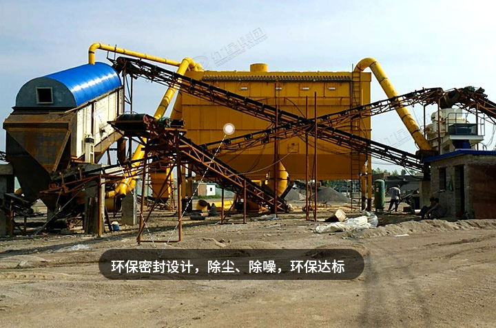 用戶鵝卵石破碎現場，實現綠色生產